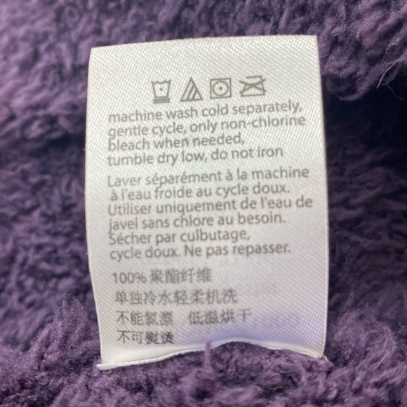 BAREFOOT DREAMS Cozy Chic Oversized Open Front Cardigan in Purple - Picture 10 of 10